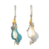 Max Mediterranean Resin Simulation Conch Pendant Marine Led Snail Gifts Blue
