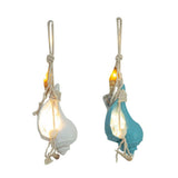 Max Mediterranean Resin Simulation Conch Pendant Marine Led Snail Gifts Blue
