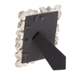 Max 4"/6"Vintage Silver Resin Gingko Leaf Picture/Photo Frame 16x16x1.5cm_4 inch