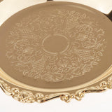 Max 4"/6"Gold Round Metal Fruit Dish Pastry Plate Tea Dessert Serving Tray 10cm