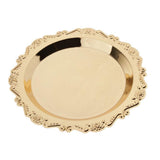 Max Dessert Serving Plate Golden Dish Fruit Display Birthday Party Supplies 20cm