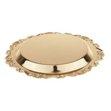 Max Dessert Serving Plate Golden Dish Fruit Display Birthday Party Supplies 20cm