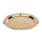 Max Dessert Serving Plate Golden Dish Fruit Display Birthday Party Supplies 25cm