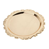 Max Dessert Serving Plate Golden Dish Fruit Display Birthday Party Supplies 25cm
