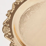 Max Dessert Serving Plate Golden Dish Fruit Display Birthday Party Supplies 25cm