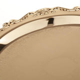 Max Dessert Serving Plate Golden Dish Fruit Display Birthday Party Supplies 25cm