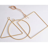 Max Creative Metal Hanging Flower Wreath Iron Flower Hanging Ring. Triangle