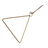 Max Creative Metal Hanging Flower Wreath Iron Flower Hanging Ring. Triangle