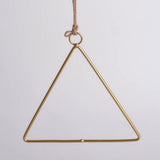 Max Creative Metal Hanging Flower Wreath Iron Flower Hanging Ring. Triangle