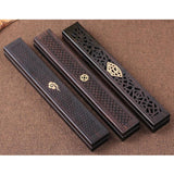 Max Traditional Wooden Incense Holder Burning Joss Insence Box Auspicious Clouds