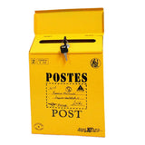 Max Creative Iron Mail/Letter/Post/Newspaper Holder Box Yellow_ Big Letters