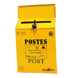 Max Creative Iron Mail/Letter/Post/Newspaper Holder Box Yellow_ Big Letters