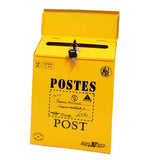 Max Creative Iron Mail/Letter/Post/Newspaper Holder Box Yellow_ Big Letters