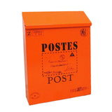 Maxbell  Creative Iron Mail/Letter/Post/Newspaper Holder Box Orange Red_Big Letters