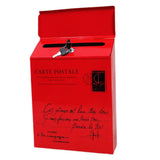 Max Creative Iron Mail/Letter/Post/Newspaper Holder Box Bright Red_Small Letters