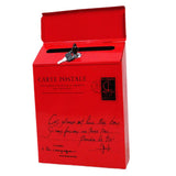 Max Creative Iron Mail/Letter/Post/Newspaper Holder Box Bright Red_Small Letters