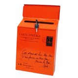 Max Creative Iron Mail/Letter/Post/Newspaper Holder Box Orange Red_Small Letters