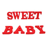 Max Red Wooden English Letters Decoration Ornaments for party A