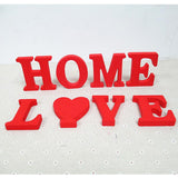 Max Red Wooden English Letters Decoration Ornaments for party A