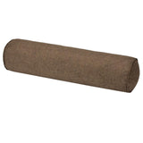 Solid Color Cotton Linen Cylindrical Lumbar Support Pillow Coffee