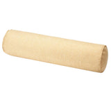 Solid Color Cotton Linen Cylindrical Lumbar Support Pillow Beige