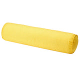 Max Solid Color Cotton Linen Cylindrical Lumbar Support Pillow Yellow