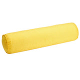 Max Solid Color Cotton Linen Cylindrical Lumbar Support Pillow Yellow