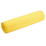 Max Solid Color Cotton Linen Cylindrical Lumbar Support Pillow Yellow