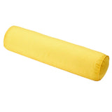 Max Solid Color Cotton Linen Cylindrical Lumbar Support Pillow Yellow