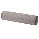 Solid Color Cotton Linen Cylindrical Lumbar Support Pillow Smoke Gray