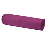 Solid Color Cotton Linen Cylindrical Lumbar Support Pillow Purple