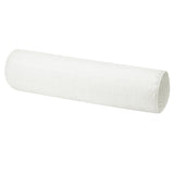 Max Solid Color Cotton Linen Cylindrical Lumbar Support Pillow Off white