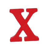 Max Red Wooden English Letters Decoration Ornaments for party X