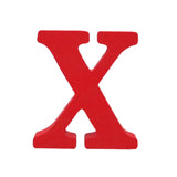 Max Red Wooden English Letters Decoration Ornaments for party X