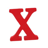 Max Red Wooden English Letters Decoration Ornaments for party X