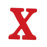 Max Red Wooden English Letters Decoration Ornaments for party X