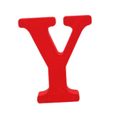 Max Red Wooden English Letters Decoration Ornaments for party Y