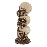 Max Animated Halloween Display Resin Skull with Different Gestures & Expressions