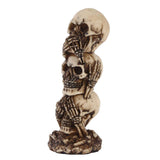 Max Animated Halloween Display Resin Skull with Different Gestures & Expressions