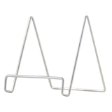 Max Iron Craft Geometric Easel Plate Display Stand Picture Holder B Gray L