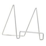 Max Iron Craft Geometric Easel Plate Display Stand Picture Holder B Gray L