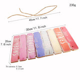 Max Wooden Printed Multi-color Decorative Hanging Sign Plauque