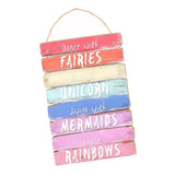 Max Wooden Printed Multi-color Decorative Hanging Sign Plauque
