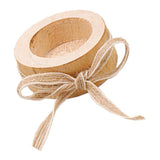 Max Wooden Candle Holder Wooden Centerpiece  For Home Office Bedroom Decor XS
