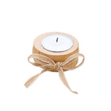 Max Wooden Candle Holder Wooden Centerpiece  For Home Office Bedroom Decor XS
