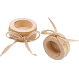 Max Wooden Candle Holder Wooden Centerpiece  For Home Office Bedroom Decor XS