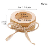 Max Wooden Candle Holder Wooden Centerpiece  For Home Office Bedroom Decor XS