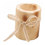 Max Wooden Candle Holder Wooden Centerpiece  For Home Office Bedroom Decor M