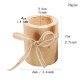 Max Wooden Candle Holder Wooden Centerpiece  For Home Office Bedroom Decor M