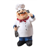 Max Resin Chef Kitchen Decor Table Centerpiece Figurine Home Collectible Spoon